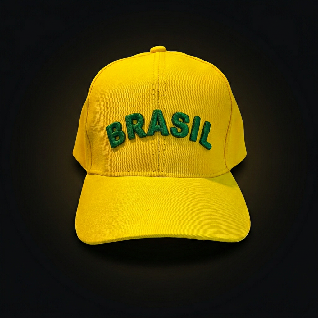 Boné amarelo Brasil