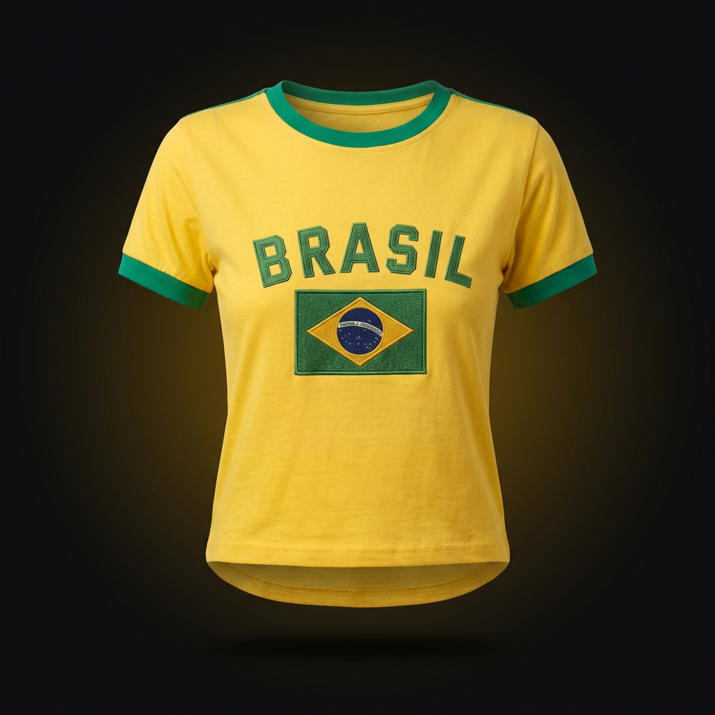Camiseta feminina Brasil