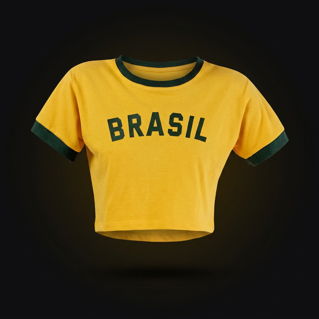 Cropped retrô Brasil