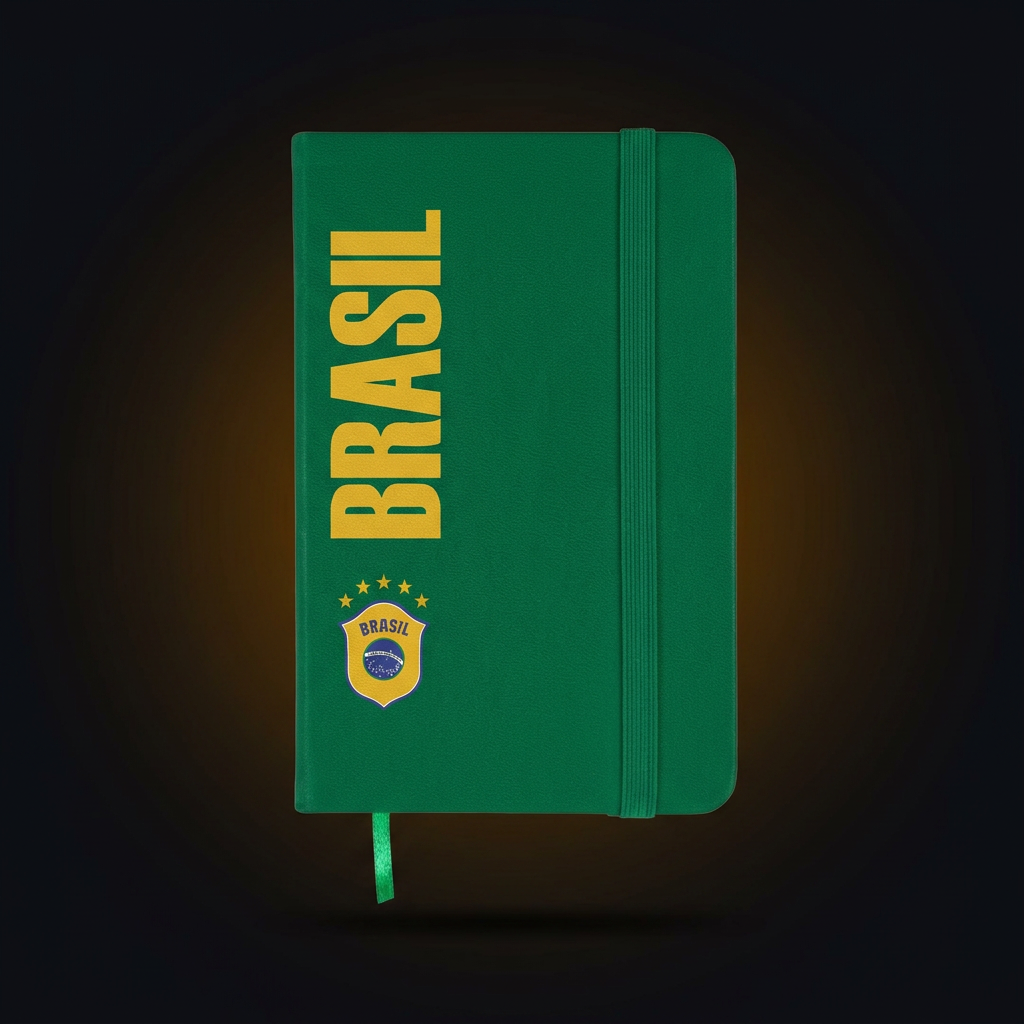 Moleskine verde Brasil
