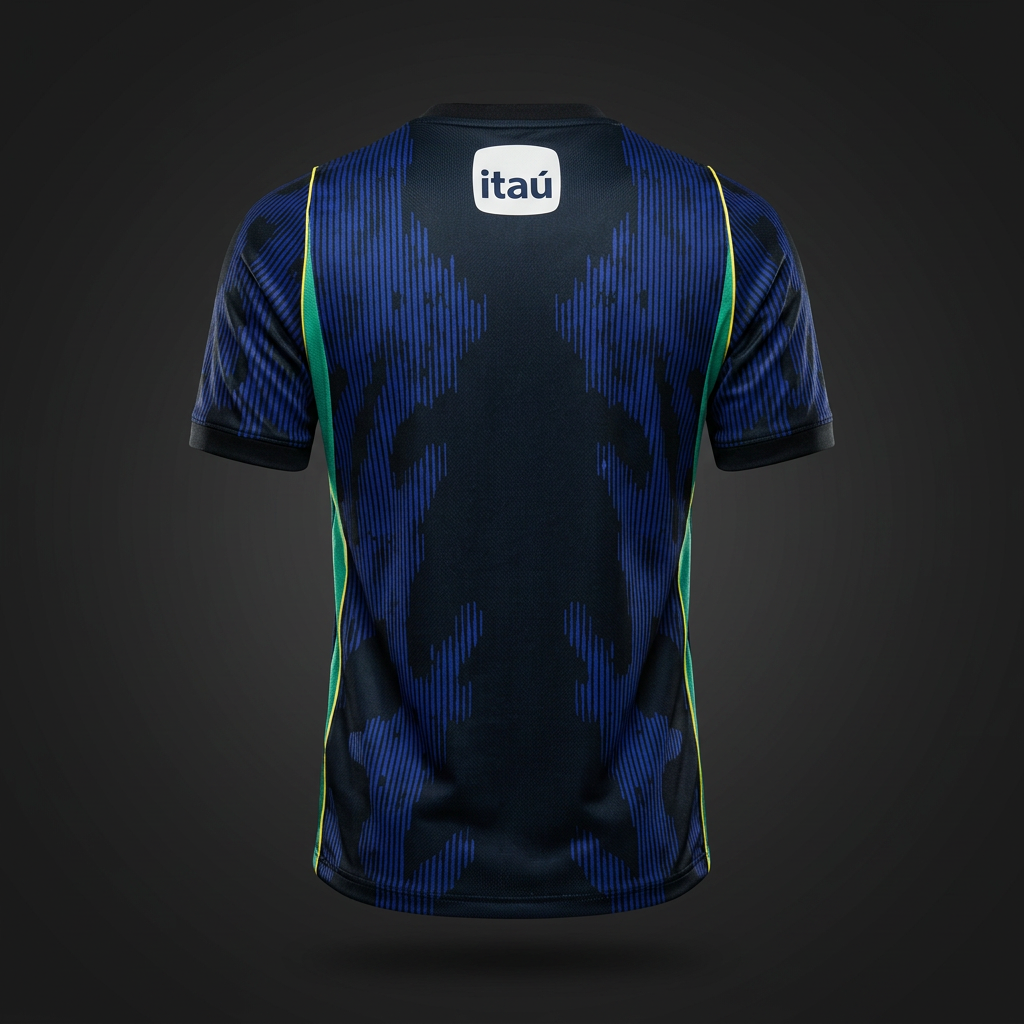 Itaú — camisa técnica institucional (costas)