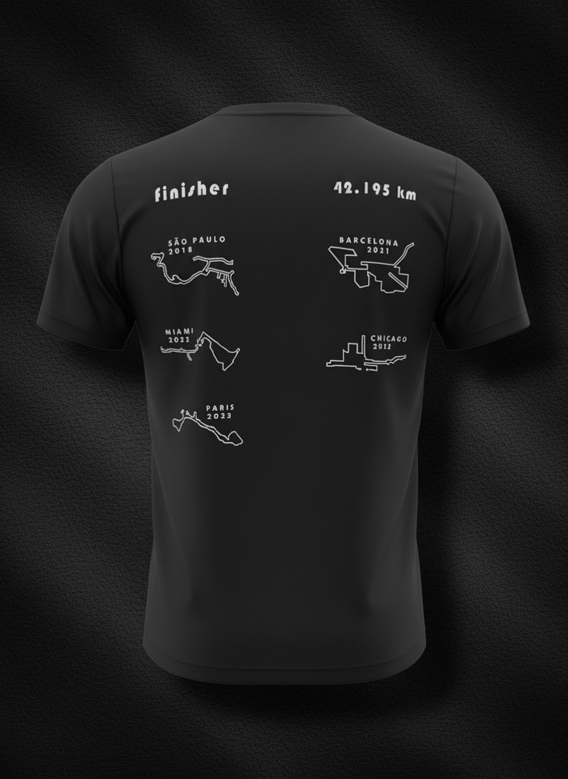 Camisa Finisher 42.195 km — costas